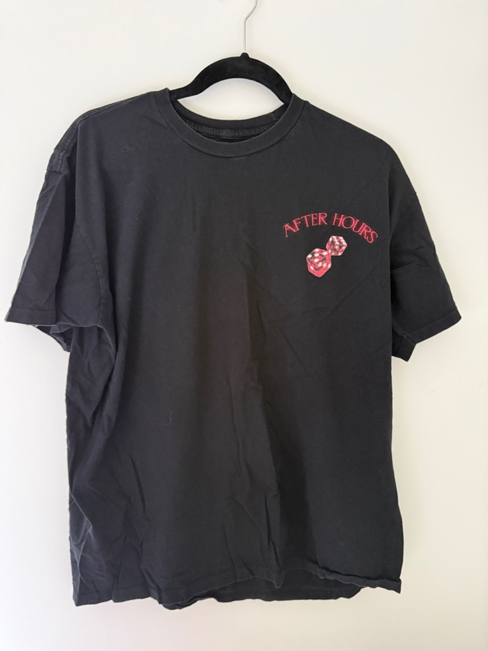 After Hours Black Short Sleeve Graphic Tee